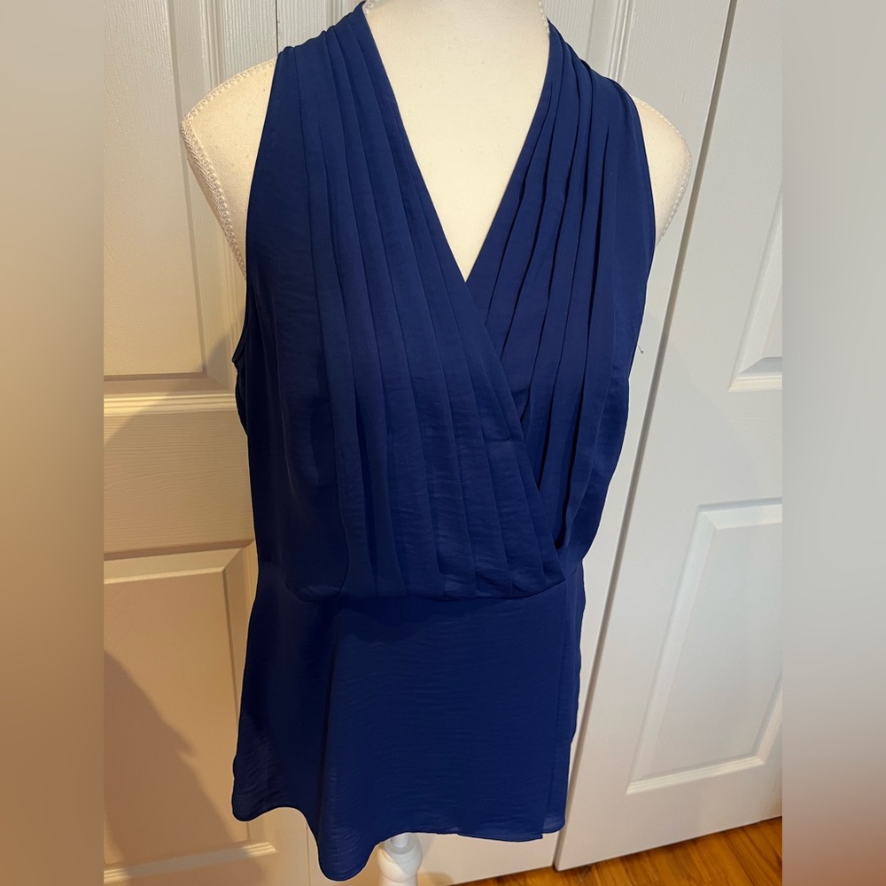 Elegant Navy Sleeveless Top